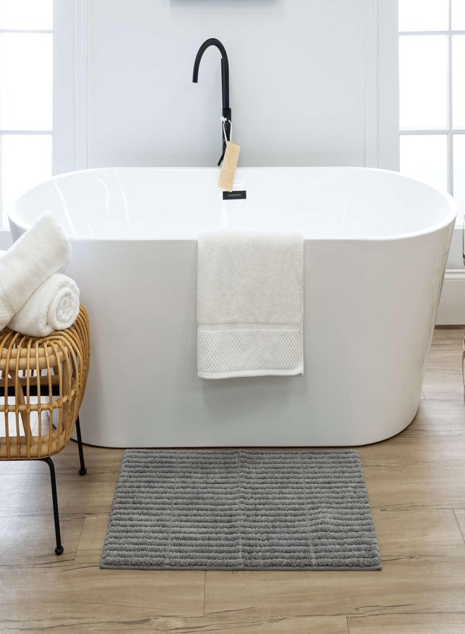 Mohawk Home Sanctuary Casual Solid Gray 2' X 3' 4" Bath Mat Perfect for Bathroom - Image 1