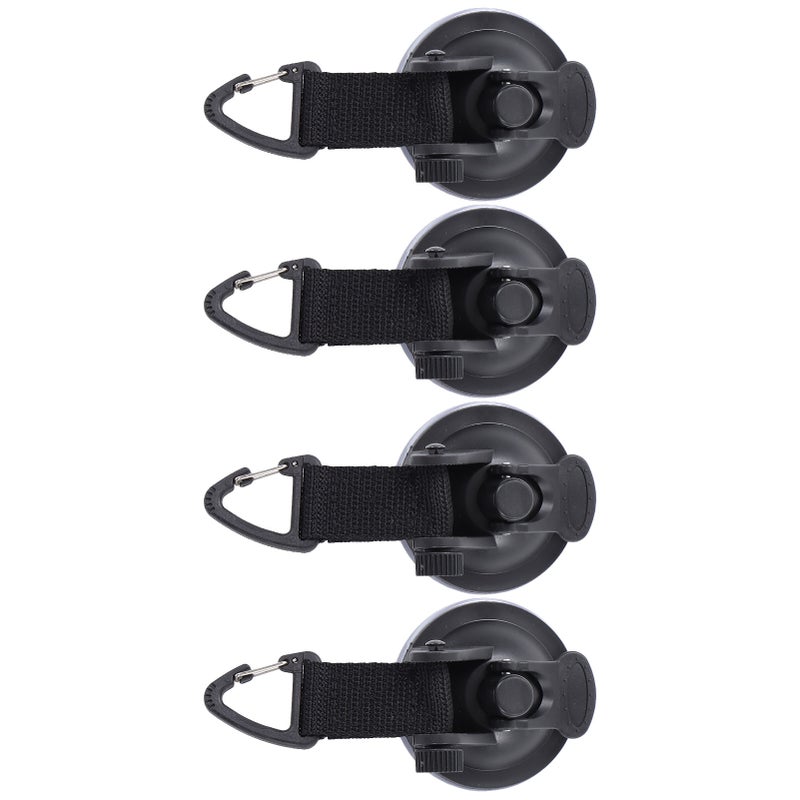 4PCS Car Tent Suction Cup High Strength Light Weight Easy Install Portable Suction Cups for Awning Tents Camping Tarp - Image 2