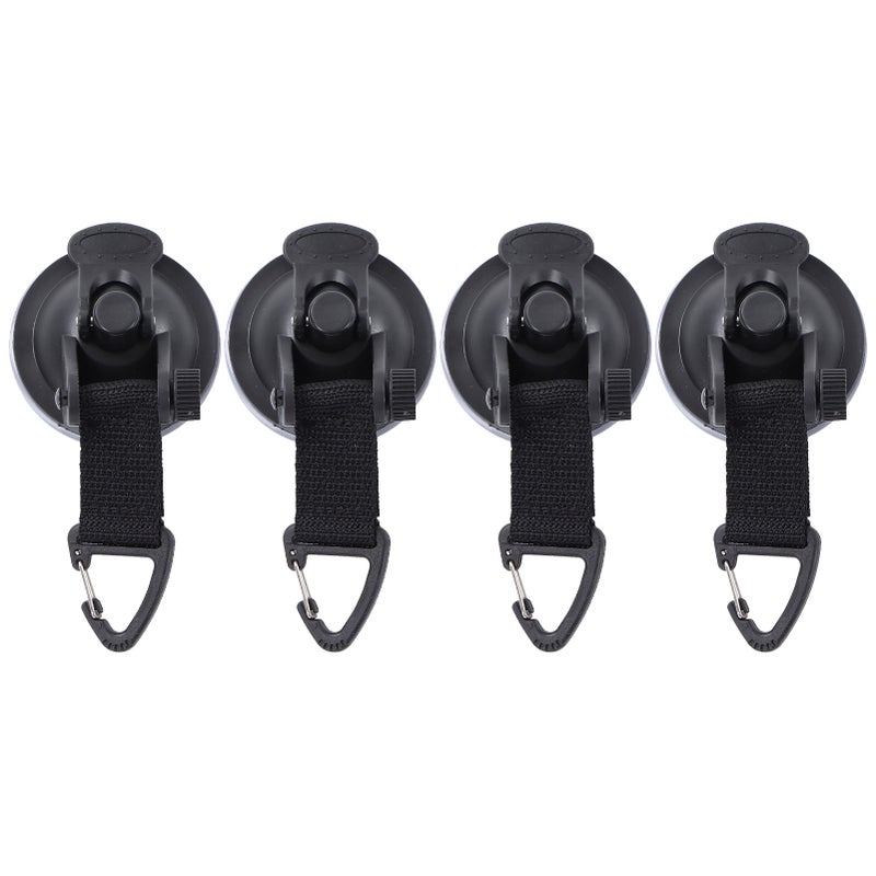 4PCS Car Tent Suction Cup High Strength Light Weight Easy Install Portable Suction Cups for Awning Tents Camping Tarp - Image 1
