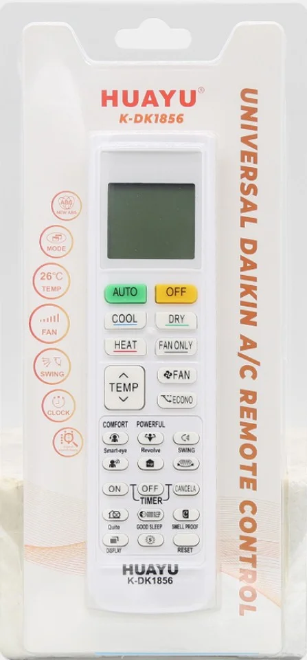 AYT Huayu K-DK1856 Daikin All Models Smart Universal Air Conditioner Remote Control