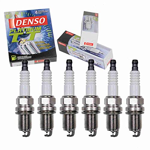 6 pc DENSO Platinum TT Spark Plugs compatible with Audi Q5 32L V6 20092012