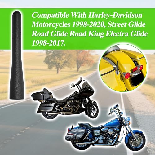 State Warehouse Replacement Motorcyles Antenna Compatible With Harley-Davidson Motorcycles 1998-2020,Street Glide Road Glide Road King Electra Glide 1998-2017 - Image 4