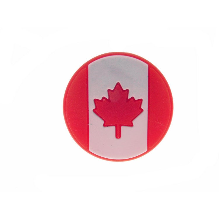 Tennis Racquets Shock Absorber Cartoon American Canadian Flag Pvc Material Tennis Avoidance Shock Absorber - Image 1