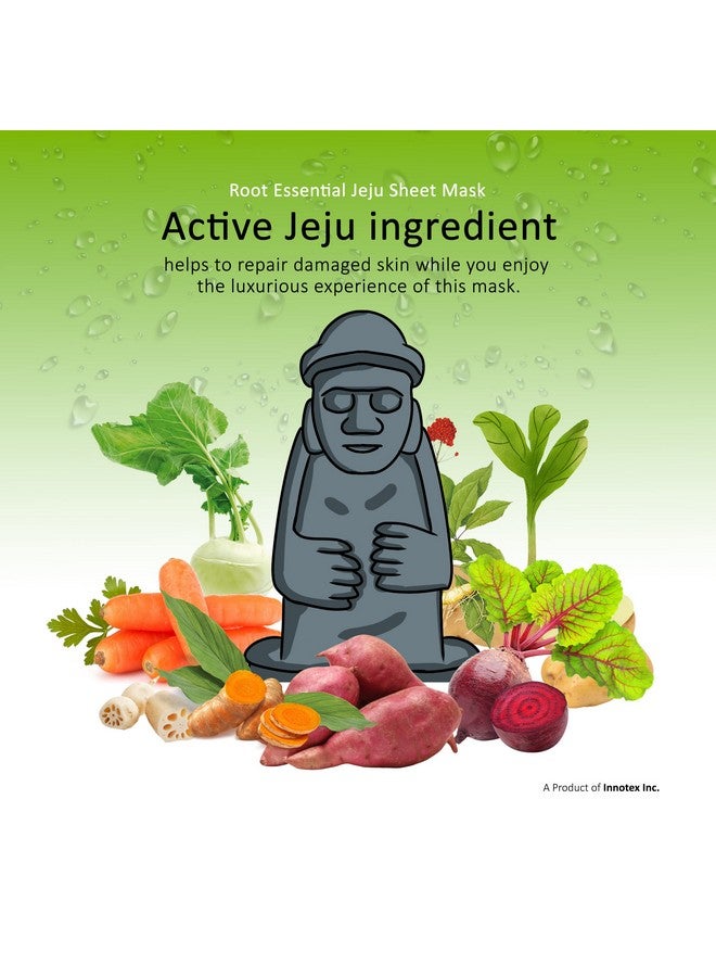 Masking Jeju root Facial Sheet Mask | Face Serum Mask Sheet | Cleansing and Glowing Facial Sheet Mask for Women, Each 20g - Image 4