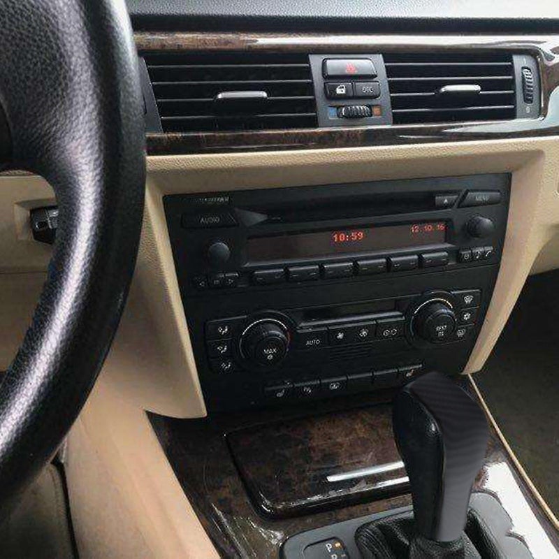 غطاء رأس مقود تحويل سرعات باللون الكربوني لسيارات BMW E90 E92 E93 E87 - Image 5