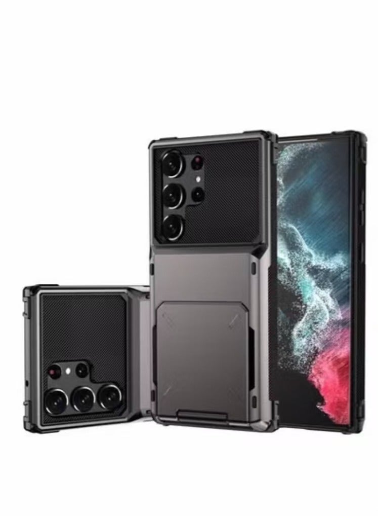 Captaintech For Samsung Galaxy S24 Ultra Case Wallet Slide Camera Cover 【Detachable Wallet】 S 24 Ultra Case with Card Holder Protective Phone Cover for Galaxy S24Ultra 6.8 Inch - Image 1