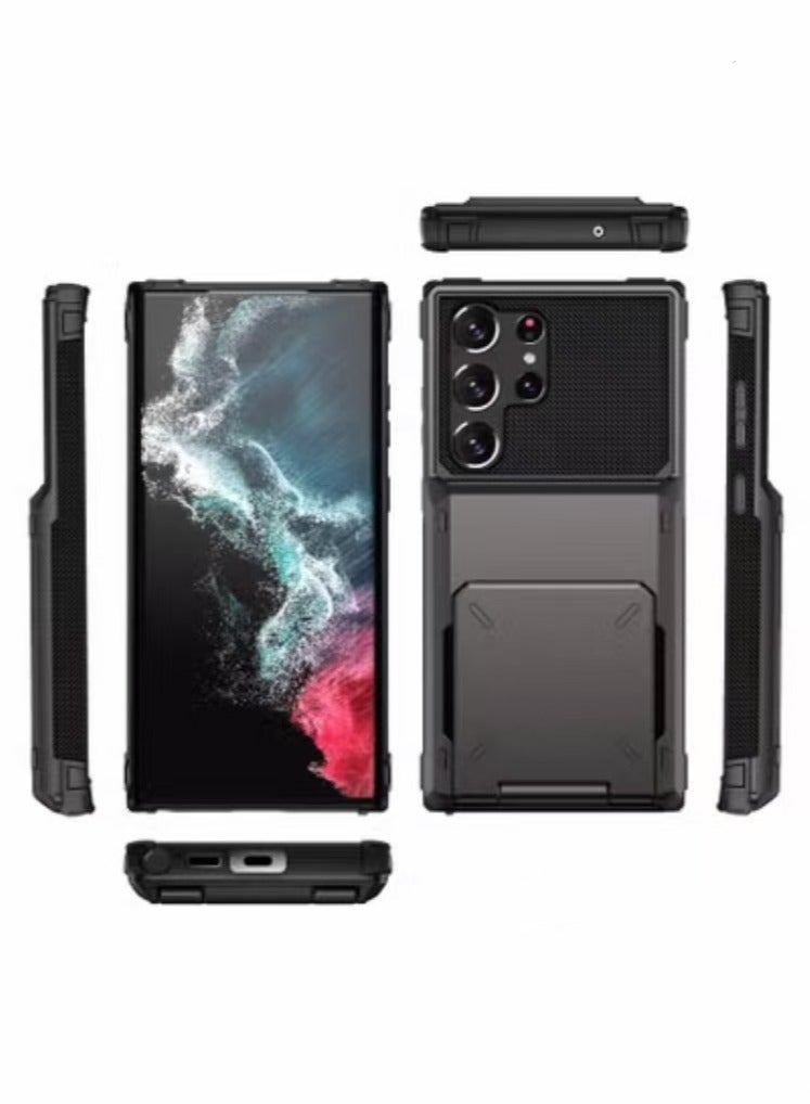 Captaintech For Samsung Galaxy S24 Ultra Case Wallet Slide Camera Cover 【Detachable Wallet】 S 24 Ultra Case with Card Holder Protective Phone Cover for Galaxy S24Ultra 6.8 Inch - Image 5