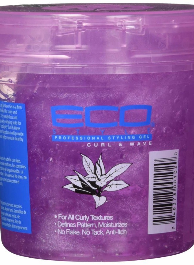 Eco Style Ecoco Hair Gel - Curl And Wave - Anti-Itch, Alcohol-Free Formula - Perfect Hold For Angled Or Tapered Sides - Ideal For Wavy Hair - No Flakes - Not Animal Tested - Moisturizes - 16 Oz - Image 3