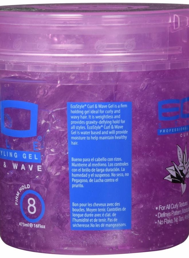 Eco Style Ecoco Hair Gel - Curl And Wave - Anti-Itch, Alcohol-Free Formula - Perfect Hold For Angled Or Tapered Sides - Ideal For Wavy Hair - No Flakes - Not Animal Tested - Moisturizes - 16 Oz - Image 2