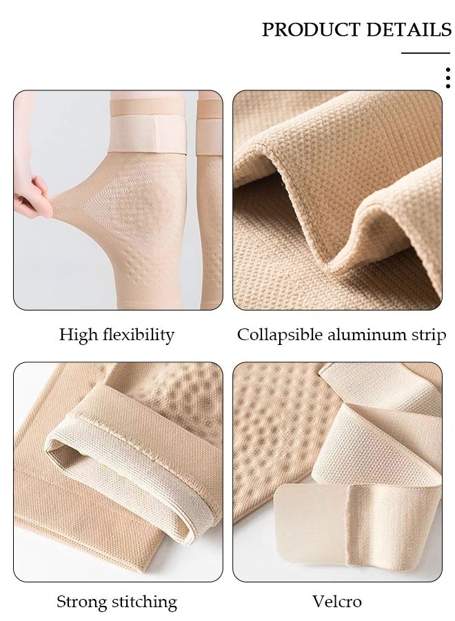 DUNISO قطعتان من وسادات الركبة ذاتية التسخين للرجال والنساء، وسادات الركبة ذاتية التسخين من نبات الشيح لعلاج آلام الركبة وتخفيف آلام التهاب المفاصل - Image 2