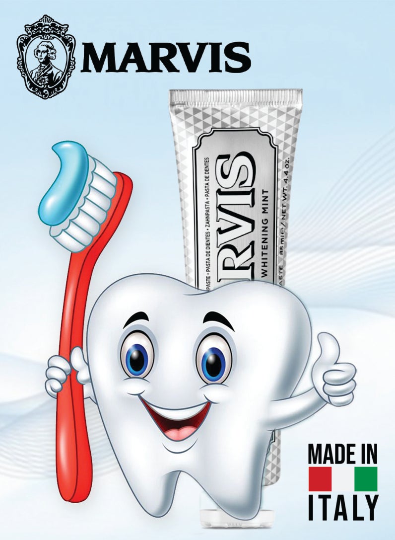 Marvis Smokers Whitening Mint Toothpaste, Intense Fresh Breath, Plaque & Cavity Protection 85ML Pack of 3 - Image 2