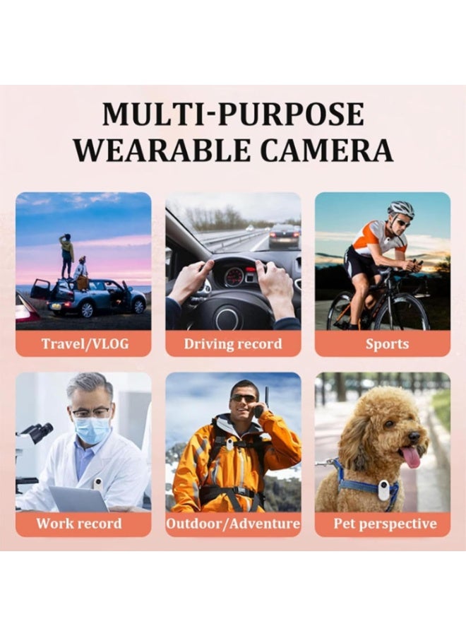 MOCOM 4K Body Camera Magnetic Sports Action Cam Waterproof 30m 170 Wide Angle Cycling Camera Diving Camera Wearable Body Cam  Loop Recording, 120 Min Battery – with All Accessories  - Image 4