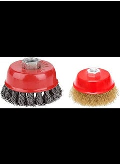 ABBASALI Cup Wire Brush Drill Attachment Electric Drill Wire Brushes Used For Removal Of Rust And Paint Twisted  - Image 1
