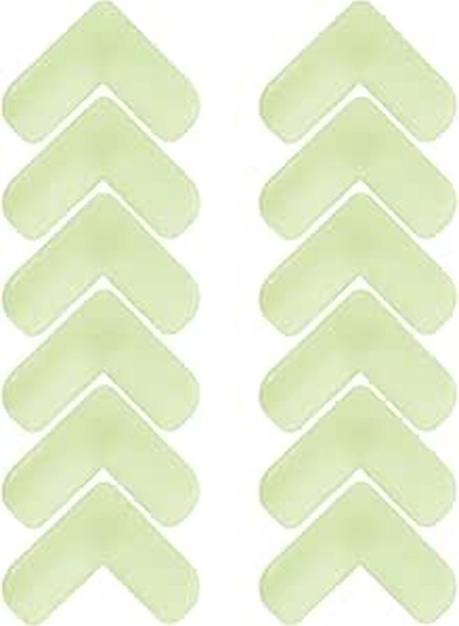 12 Pcs Luminous L Shaped Corner Protectors Soft Edge Bumpers For Table Furniture Safety - Image 1