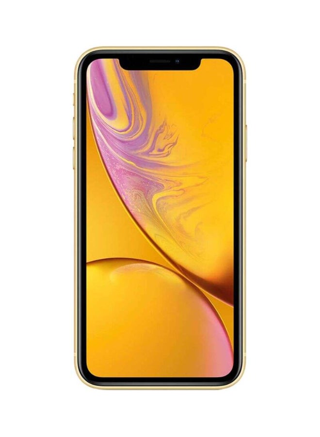 ابل  مُجدد - هاتف آيفون XR بتقنية فيس تايم وذاكرة داخلية 128 جيجابايت ويدعم تقنية 4G LTE، لون أصفر - Image 2
