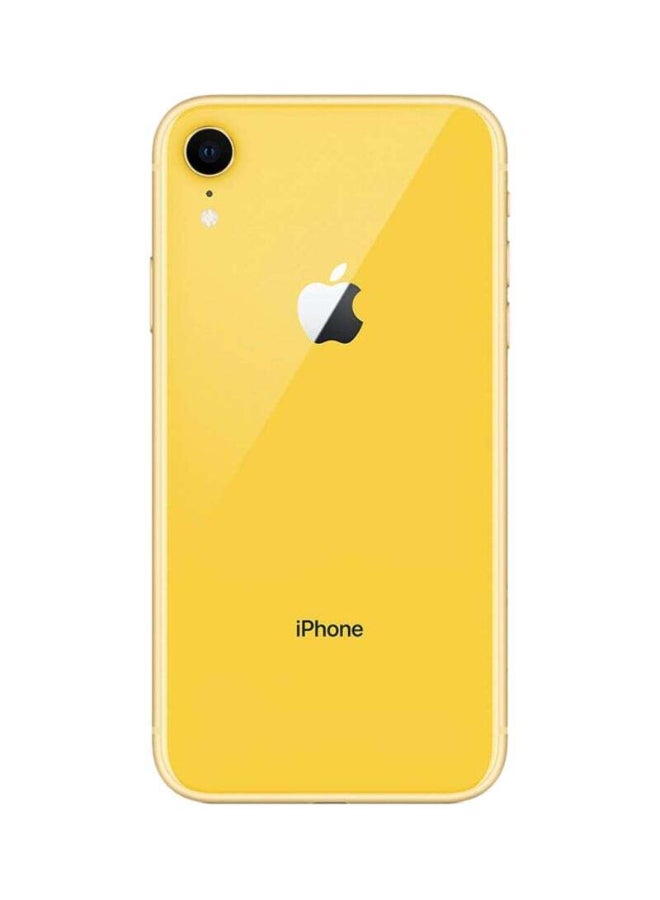 ابل  مُجدد - هاتف آيفون XR بتقنية فيس تايم وذاكرة داخلية 128 جيجابايت ويدعم تقنية 4G LTE، لون أصفر - Image 3