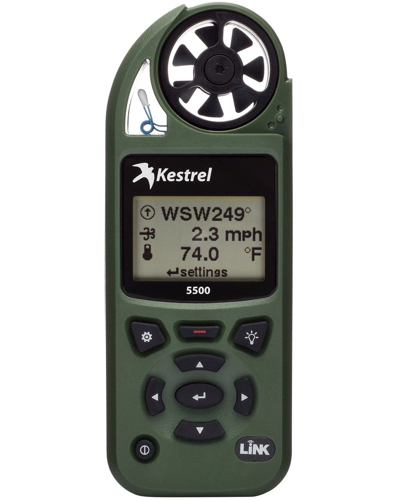Kestrel 5500 Weather Meter with Link and Vane Mount, Olive Drab - Image 1