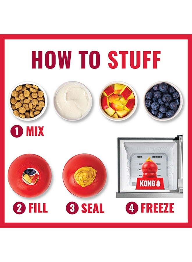 Kong Classic Durable Natural Rubber For Dog Toy (Medium) - Image 4