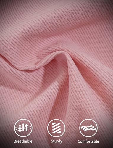 Pinknoke Vintage Pinafore Apron Dress for Women with Pockets Cute Floral Chef Aprons for Kitchen Cooking Baking Gardening Peach Pink - Image 3