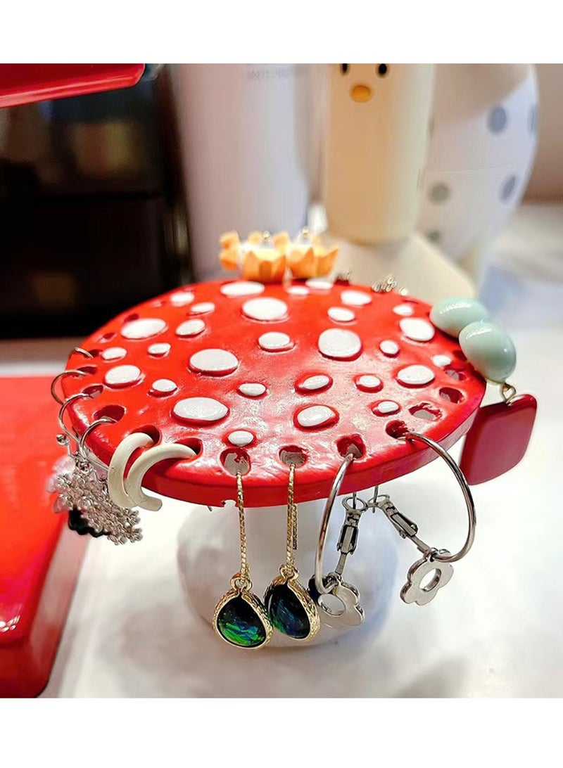 فطر على شكل أقراط السيدات تخزين الحلي حديقة الحلي المنزلية تخزين مستحضرات التجميل والمجوهرات تصميم الديكور - Image 3