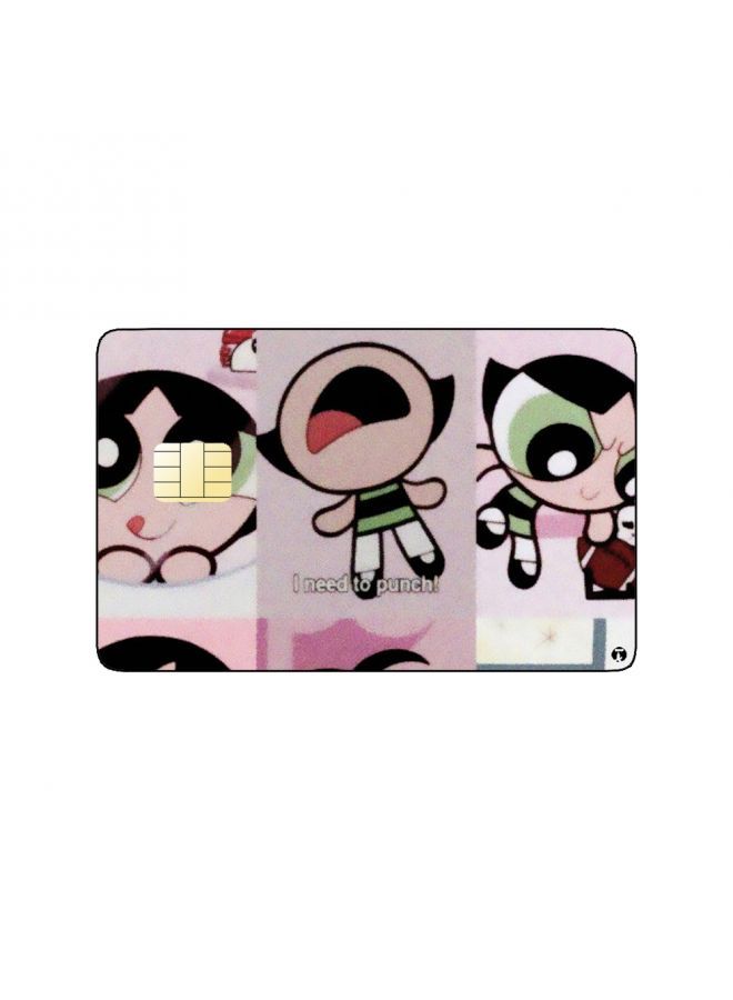 RKN PRINTED BANK CARD STICKER Animation Buttercup From The Powerpuff Girls By Cartoon Network - Image 2