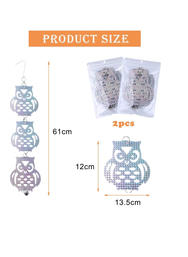 SYOSI Reflective Bird Deterrent Rods Repellent Bird Tape Bird Control Set Repellent for Bird Bird Repellent Tape Reflective Bird Deterrent Rods to Keep Birds Away From Your Home Garden 2pcs