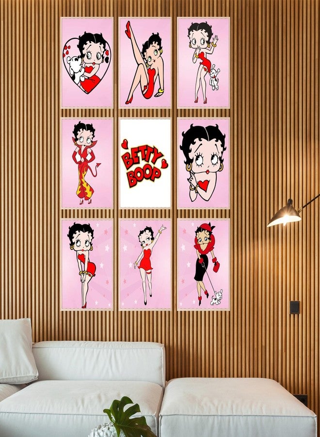 BigWig Prints Betty Boop Poster - Betty Boop Wall Decor, Birthday Decorations, Party Decorations, Cute Wall Art for Girls Room, Gifts, Y2k Room Decor Posters - Unframed Set Of 9 (8x10) - Image 3