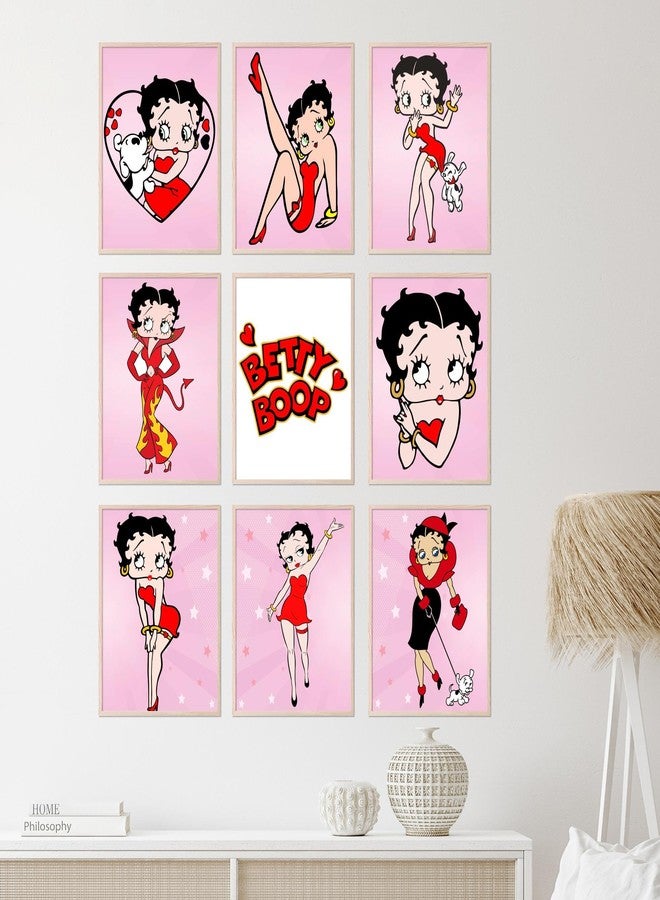 BigWig Prints Betty Boop Poster - Betty Boop Wall Decor, Birthday Decorations, Party Decorations, Cute Wall Art for Girls Room, Gifts, Y2k Room Decor Posters - Unframed Set Of 9 (8x10) - Image 4