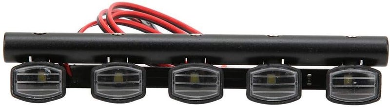comfrt RC Roof Lights, 1/10 Scale RC Crawler LED Roof Lamp RC Light Bar Fit for TRX4 90046 SCX10 Pull Car 4LED, 5LED, 6LED Option(Five) Car Model Accessories Rc Light Bar - Image 4