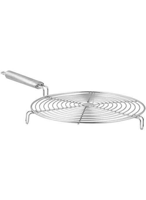 YAJNAS YAJNAS Stainless Steel Chapati RoasterRosterToast GrillPapad RoasterRoti RoasterTandoor Roaster Grill 1 kg Roaster with Silver Handle Pack of 3  - Image 3