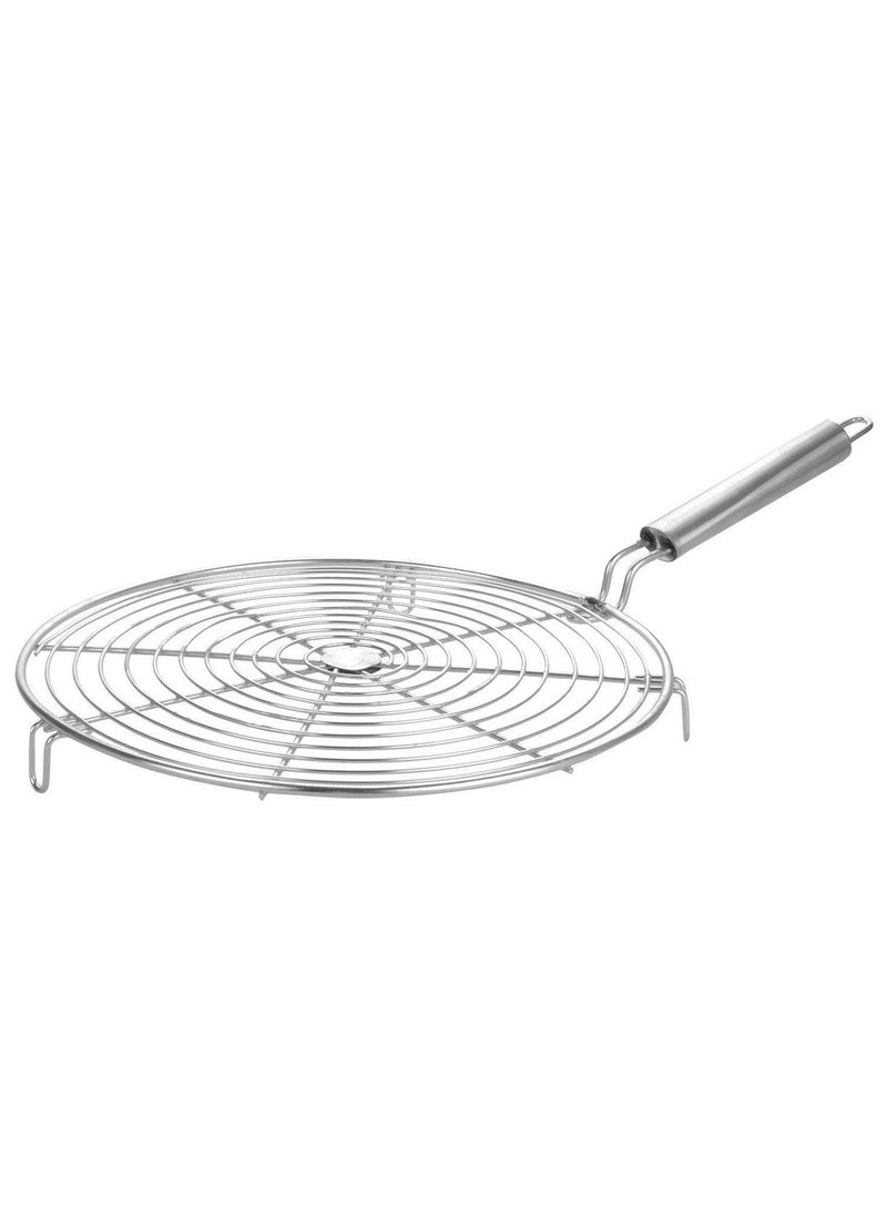 YAJNAS YAJNAS Stainless Steel Chapati RoasterRosterToast GrillPapad RoasterRoti RoasterTandoor Roaster Grill 1 kg Roaster with Silver Handle Pack of 3  - Image 1
