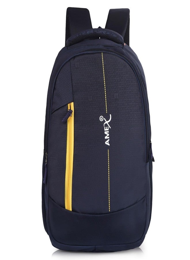 AMEX Laptop Backpack | Ergonomic Comfort with Padded Shoulder Straps | Multiple Organizational Compartments | Secure Padded Laptop Sleeve for Devices Up to 17 Inches (Navy Blue) - Image 1