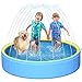 artcool 79 Thicken Dog Pool for Pet and KidsNonSlip Kiddie Pool Hard Plastic2in1 Foldable Sprinkler PoolExtra Large Kids PoolPortable Swimming Pool for Summer Outdoor Backyard - Image 3