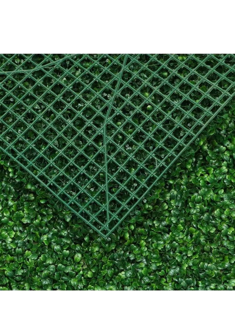 LINGWEI 10pcs Artificial Wall Grass Boxwood Panels Topiary Hedge Plant Artificial Grass Plant Lawn Board Wall Fence - Image 4