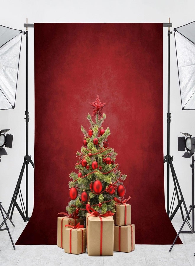 Haboke Abstract Red 8x10ft Professional Photography Backdrop for Adult Portrait Photo Props Booth Background Photoshoot Studio with Thick Durable Ployester Fabric Roller Pocket on Top - Image 2