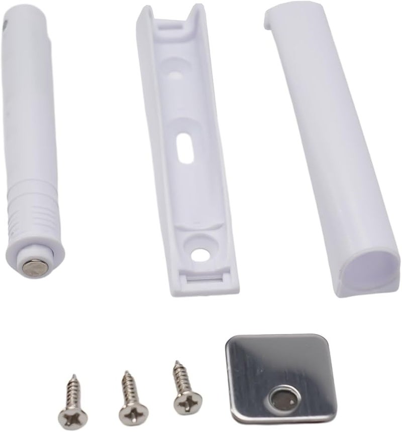 دفع لفتح باب قفل للخزانة درج لمس تحرير مزلاج إغلاق ناعم بنابض محمل أبيض - Image 3