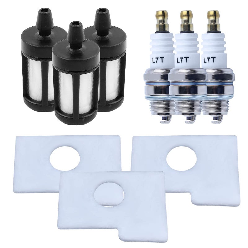 Adefol MS180 Air Fuel Filter Spark Plug Tune Up Kit for STIHL MS170 MS180 018 017 Chainsaw, Adefol Air Filter + Fuel Filter + Spark Plug Replacement Parts 11301240800 - Image 1