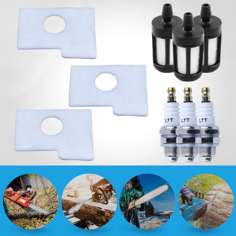 Adefol MS180 Air Fuel Filter Spark Plug Tune Up Kit for STIHL MS170 MS180 018 017 Chainsaw, Adefol Air Filter + Fuel Filter + Spark Plug Replacement Parts 11301240800 - Image 4