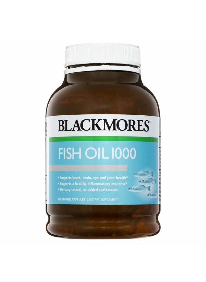 Blackmores Fish Oil 1000 400 Capsules  - Image 1