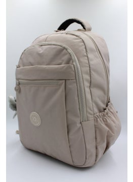 Beige Color Crinkle Waterproof Fabric Large Size School Backpack Travel Bag / 2300 - pzsku/Z5D5918B6FF390B015305Z/45/_/1730909887/c28ec53b-4f72-4550-baeb-e9f1ce8260fe