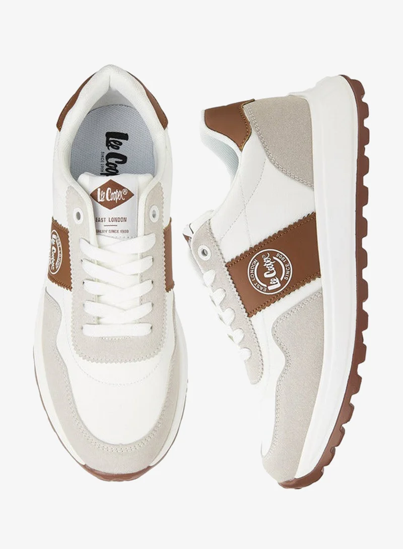 Men's Panelled Lace-Up Sneakers