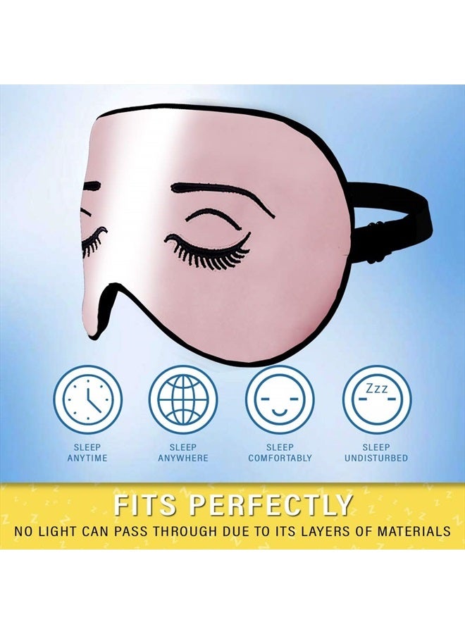 Jersey Slumber Silk Sleep Eye Mask for Men Women, Comfortable Super Soft Eye Mask with Adjustable Strap, 100% Pure Silk, Works with Every Nap Position, Ultimate Sleeping Aid Blindfold, Blocks Light, Jersey Slumber - Image 3