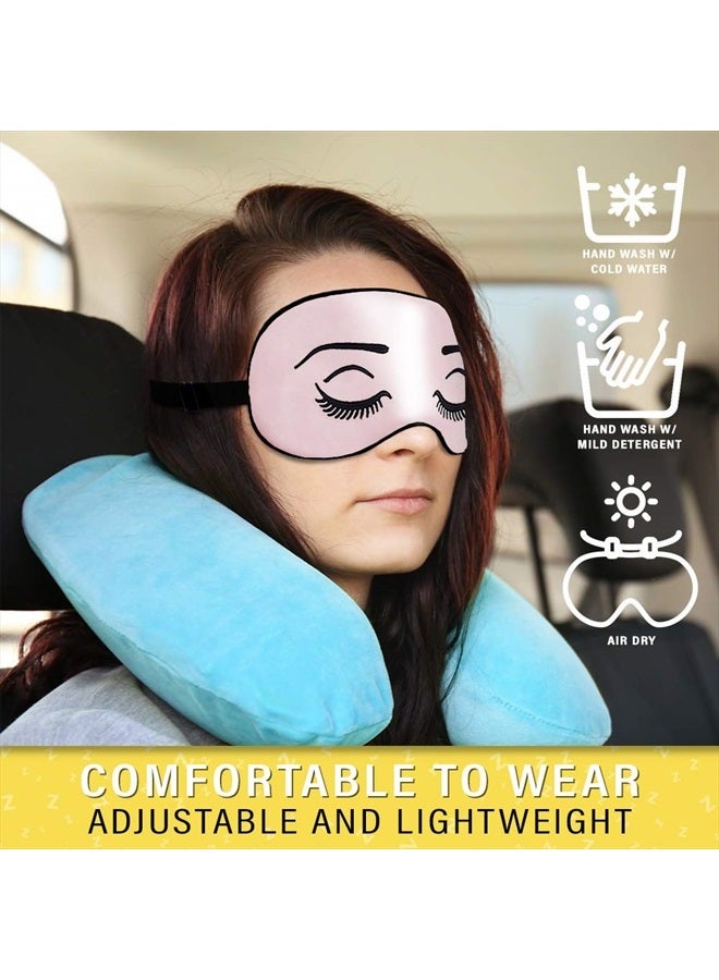 Jersey Slumber Silk Sleep Eye Mask for Men Women, Comfortable Super Soft Eye Mask with Adjustable Strap, 100% Pure Silk, Works with Every Nap Position, Ultimate Sleeping Aid Blindfold, Blocks Light, Jersey Slumber - Image 4