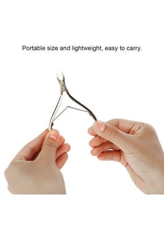 Sonew Stainless Steel Cuticle Nipper Gold Nail Pliers Clipper With Double Springs Handle Sharp Cuticles Pushers Remover Scissors  - Image 4