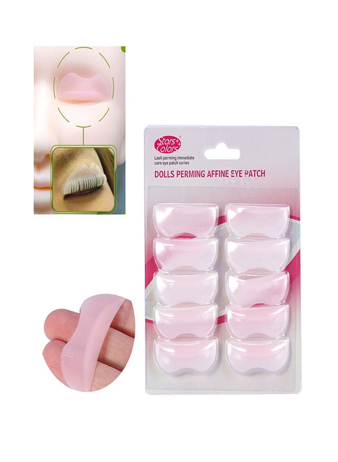NIBEMINENT 5 Pairs Eyelash Shield Pads Perming Lifting Pink - Image 2