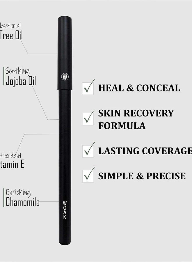 WOAK Stealth Fighter Pen - Concealer for Men – Hybrid Skin Care - Hide and Fight Blemishes (Medium) - Image 2