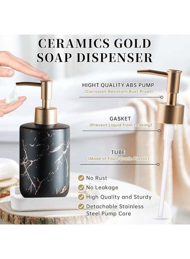 Spaceshoop Gold Kitchen Soap Dispenser, Shower Liquid Soap Pump Dispenser, Refillable Shampoo Lotion Bottle for Bathroom - Image 4