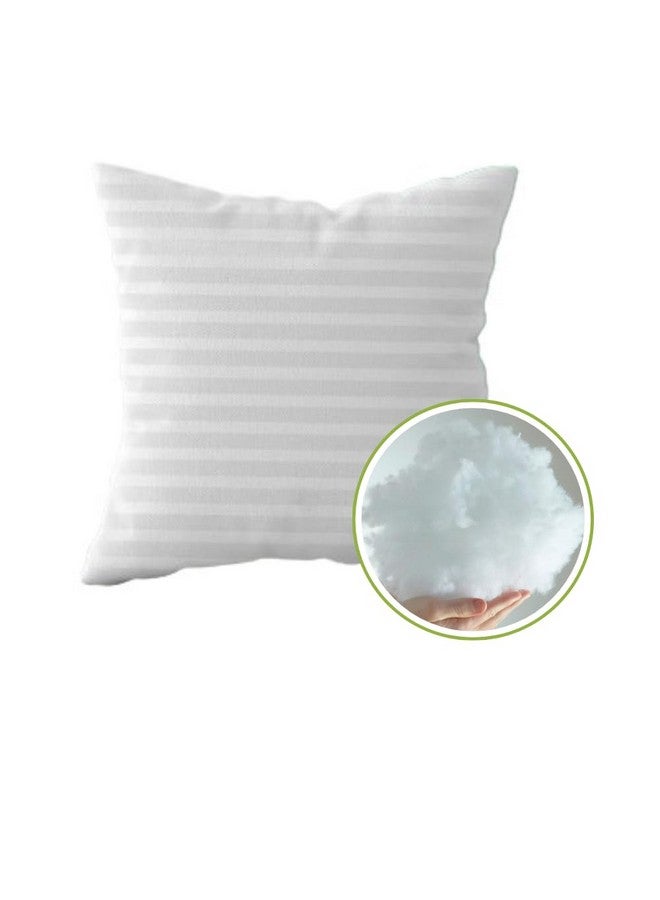 9villa Cushions | Cushion for Sofa,Bed,Cushion | White Decorative Cushion Set of 5 (16x16 inch) - Image 2