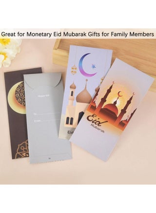 12 Pack Eid Mubarak Money Envelopes, Money Wallets for Cash Gifts, Wedding, Parties Money Gift for Kids Holiday Celebrations Decorations - view 5