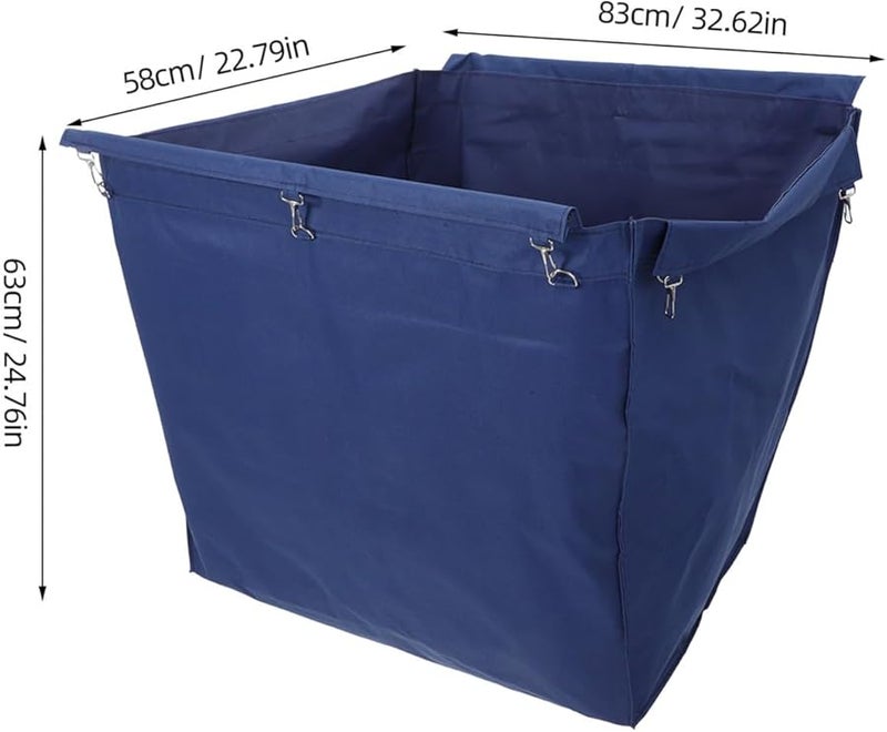 Sturdy Oxford Cloth Replacement Janitorial Bag For Housekeeping Carts With Metal Hook - Image 3